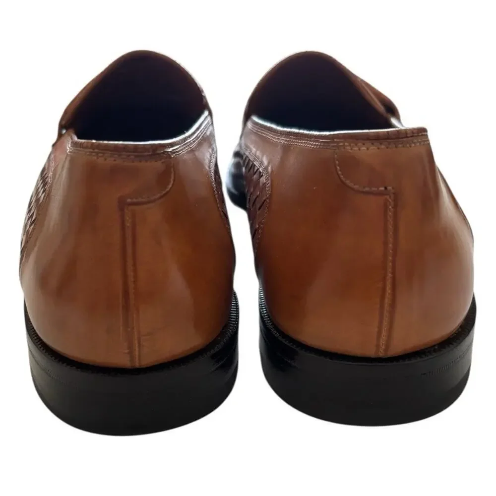 ET Wright Masters Collection Caramel Kiltie Derby Weave Shoes Size 13 AA